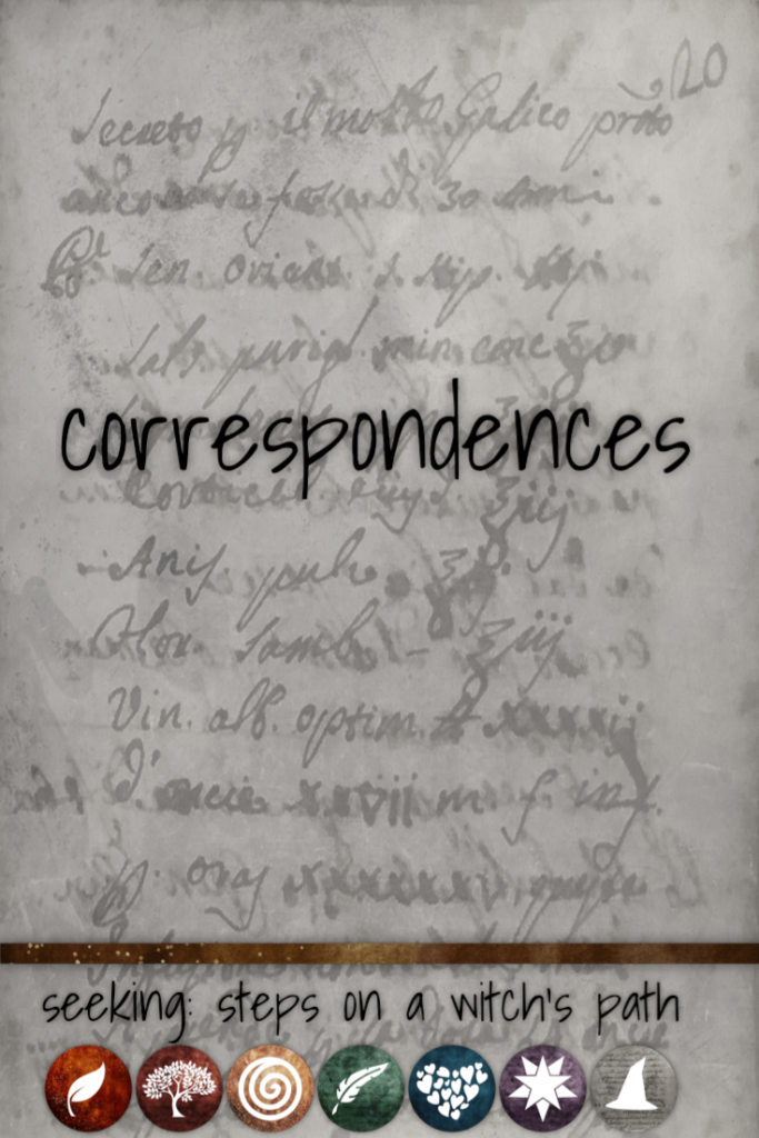 Title card: Correspondences