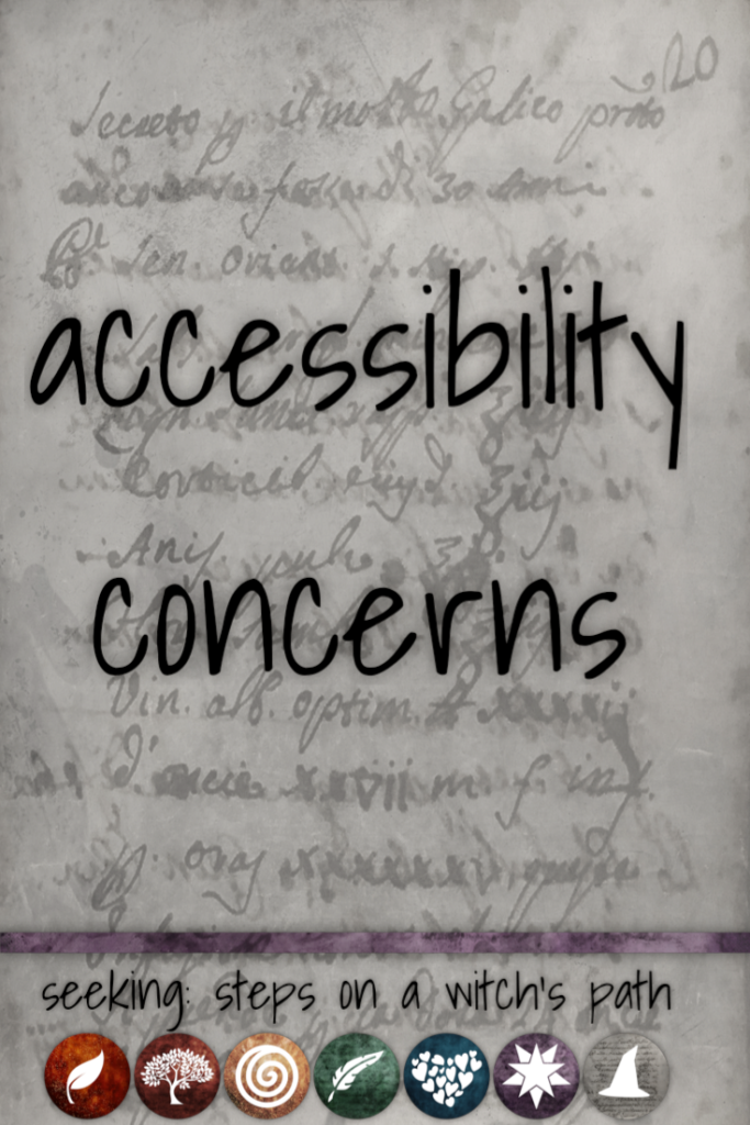 Title card: accessibility concerns