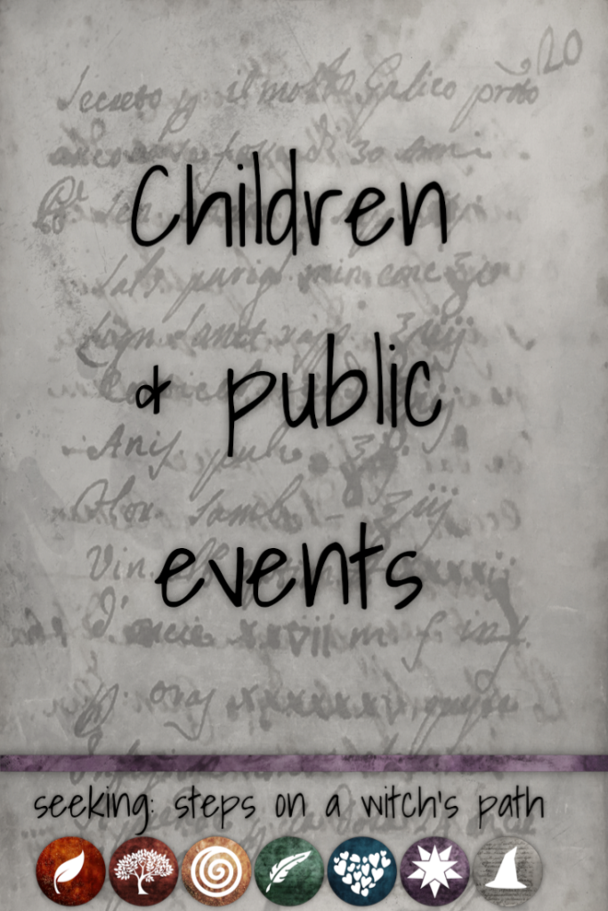 Title card: Children and public events
