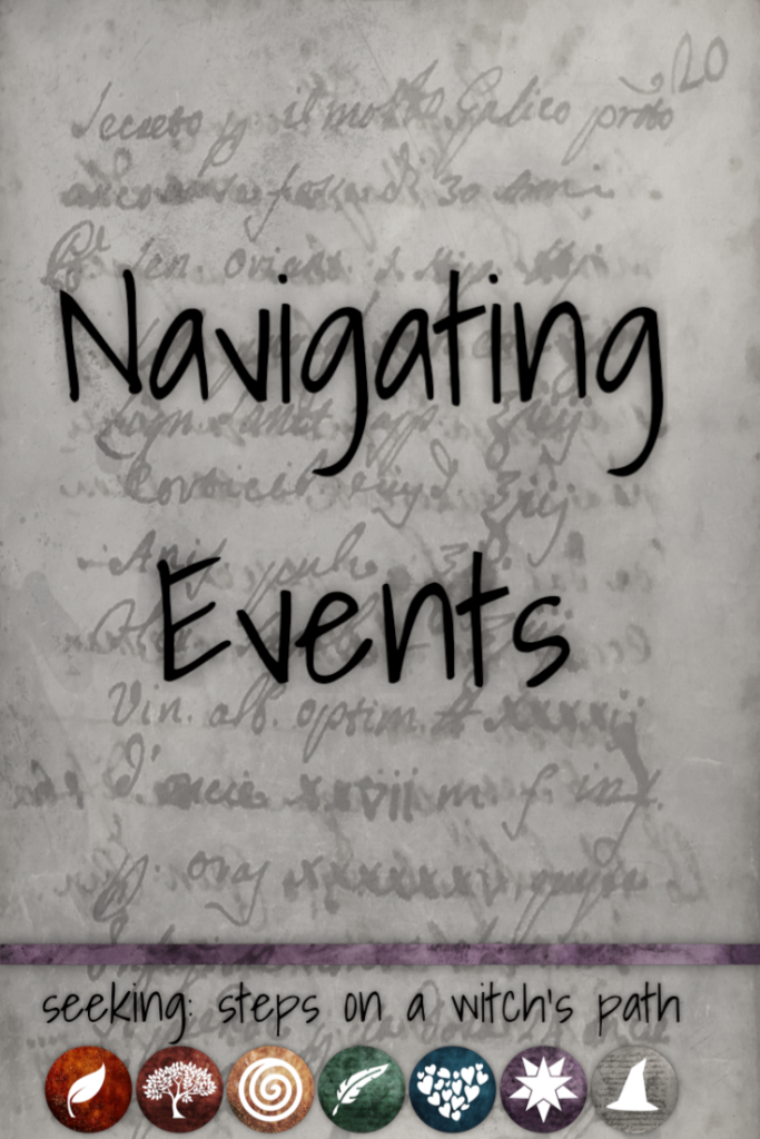 Title card: Navigating events