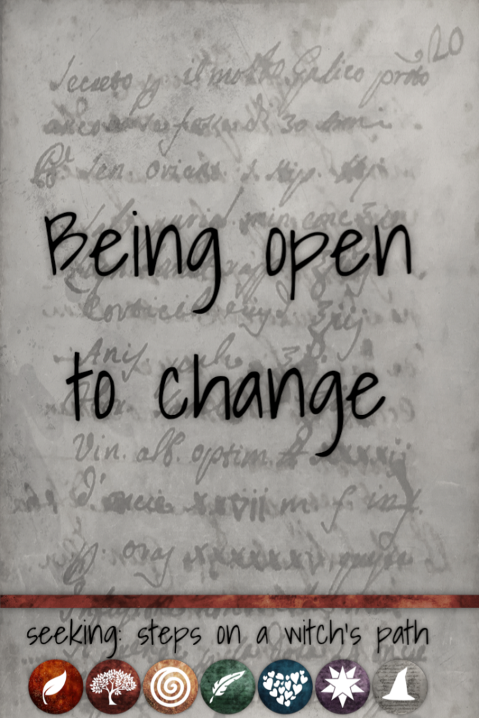 Title card: Being open to change