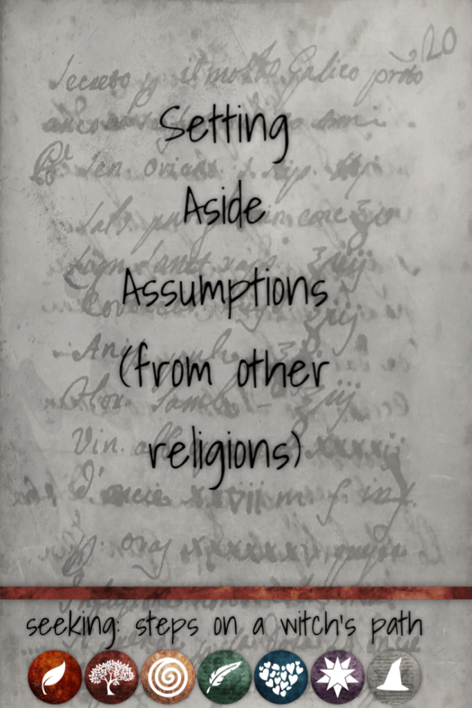 Title card: Setting aside assumptions from other religions. 