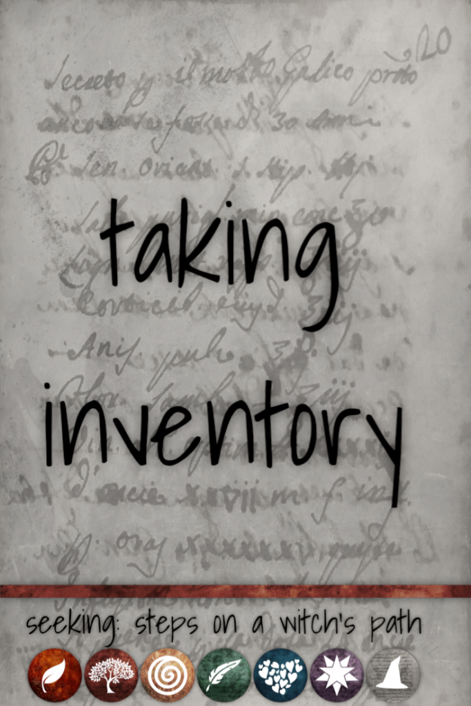 Title card: Taking inventory