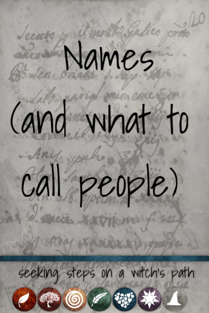 Title card: Names (and what to call people)