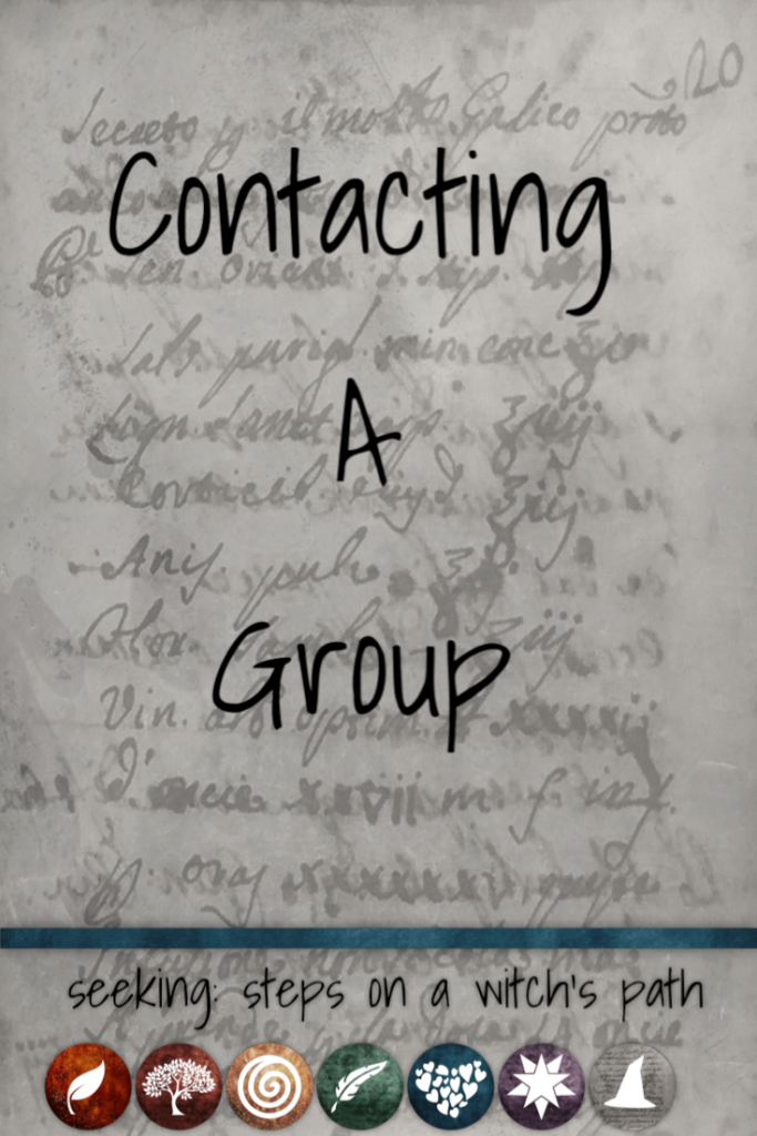 Title card: Contacting a group