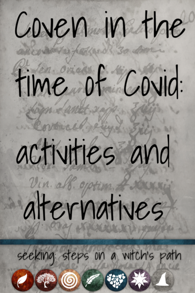 Title card: Coven in the time of Covid - activities and alternatives
