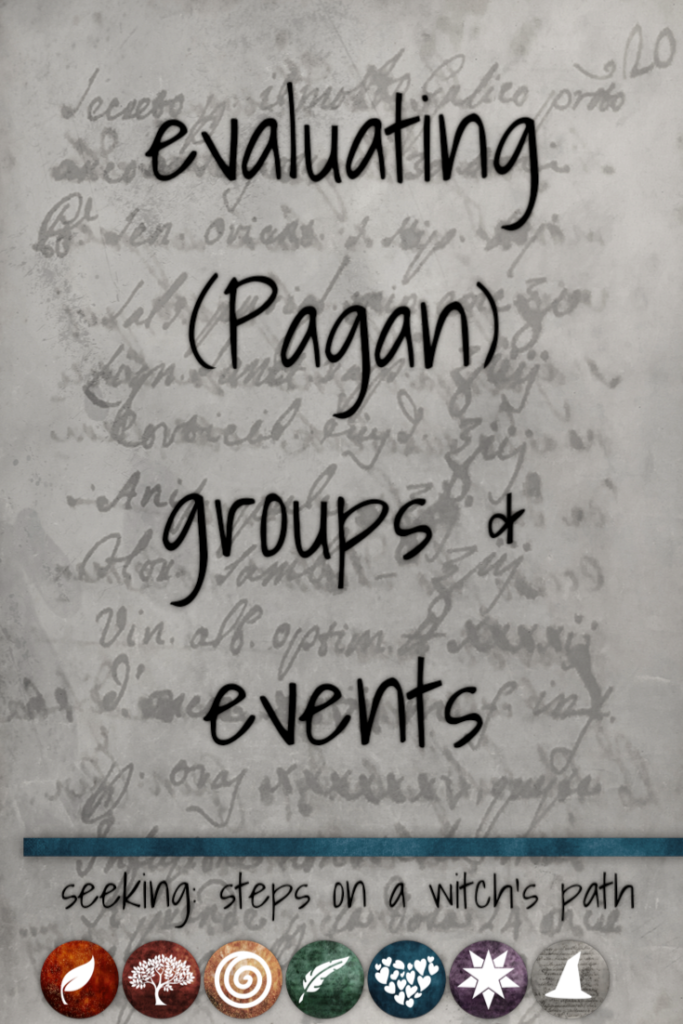 Title card: Evaluating (Pagan) groups and events.