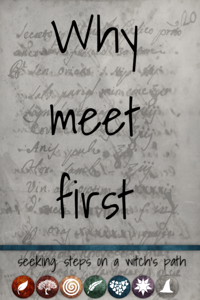 Title card: why meet first