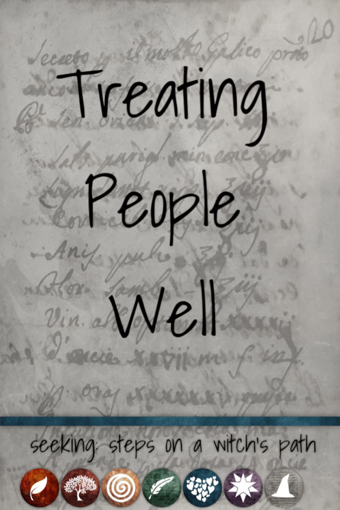 Title card: Treating people well