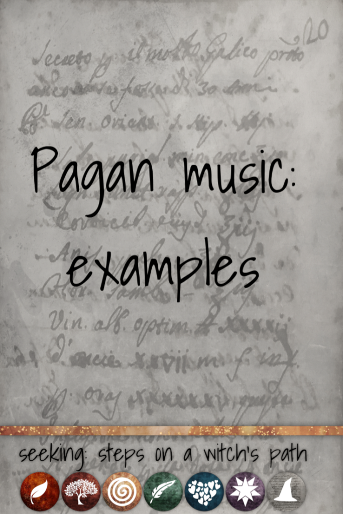 Title card: Pagan music examples