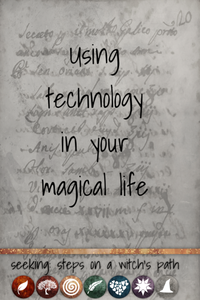 Title card: Using technology in your magical life. 