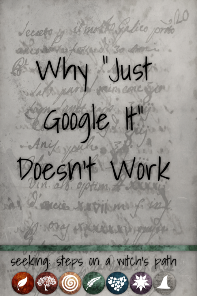 Title card: Why "Just Google It" does't work.