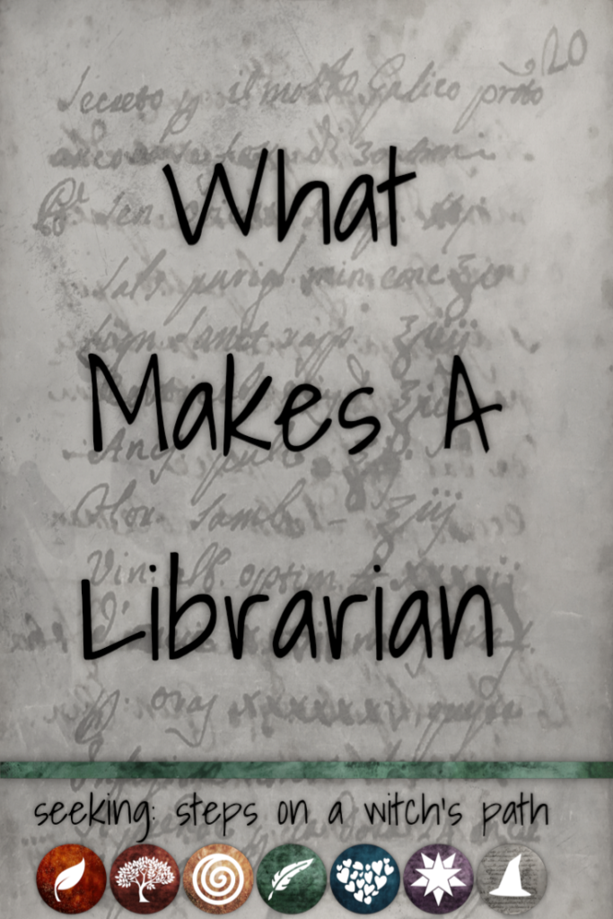 Title card: What makes a librarian