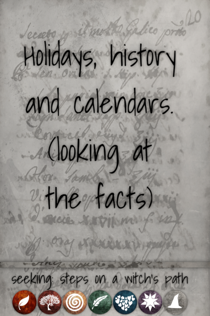 Title card: Holidays, history, and calendars (looking at the facts)